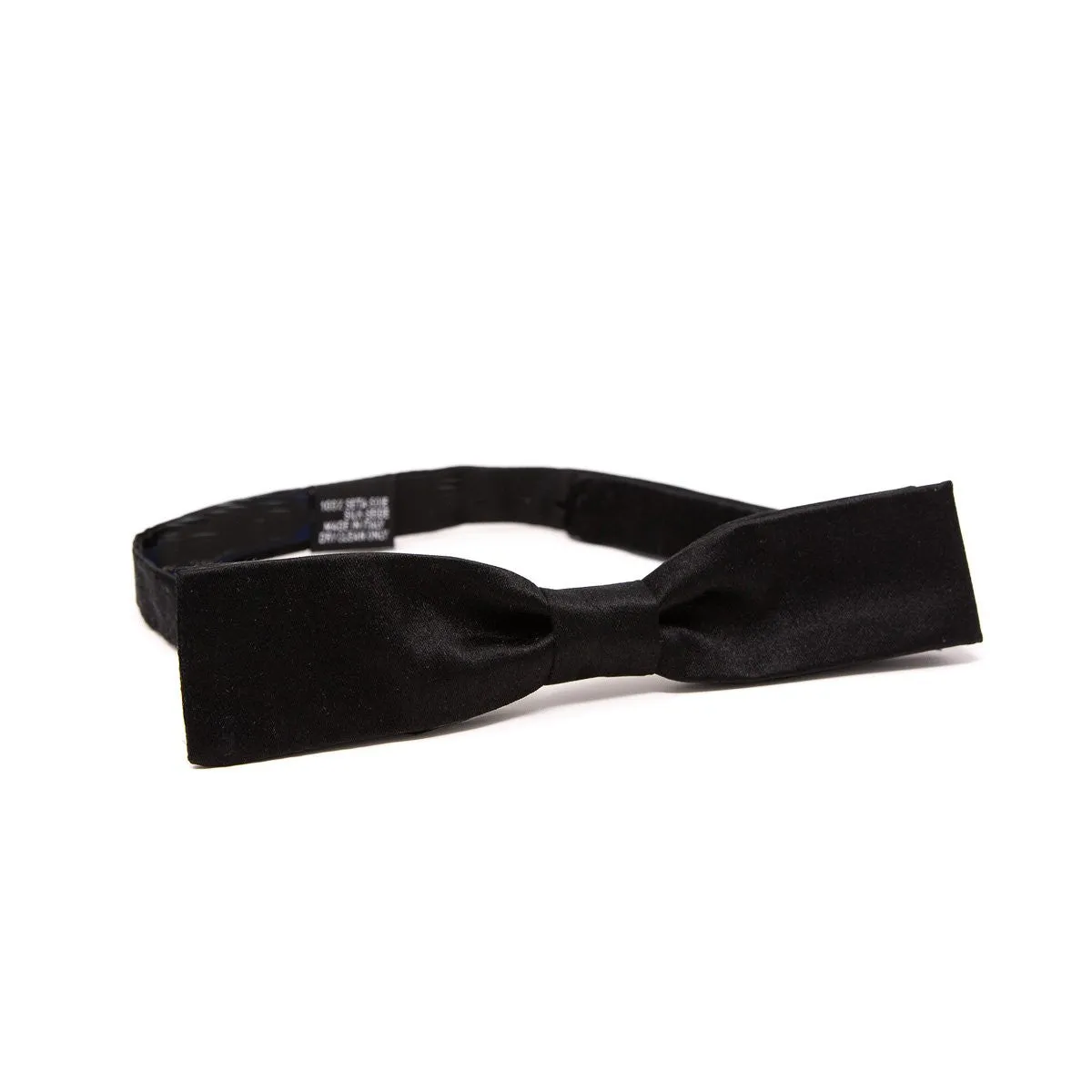 Papillon in Seta - BLACK PRE-TIED DRAWN
