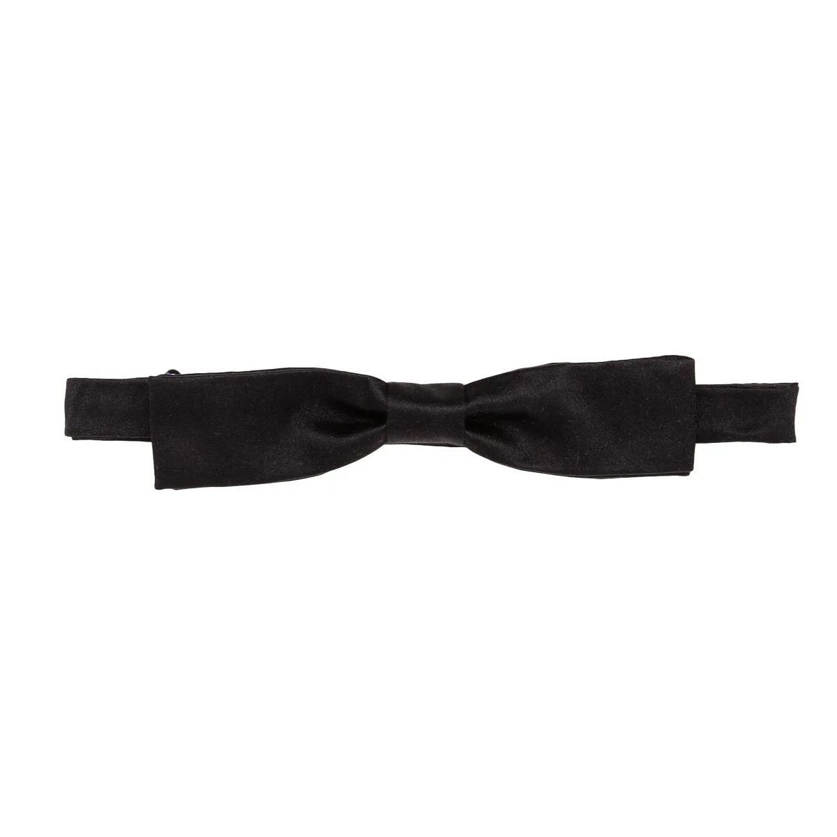 Papillon in Seta - BLACK PRE-TIED DRAWN